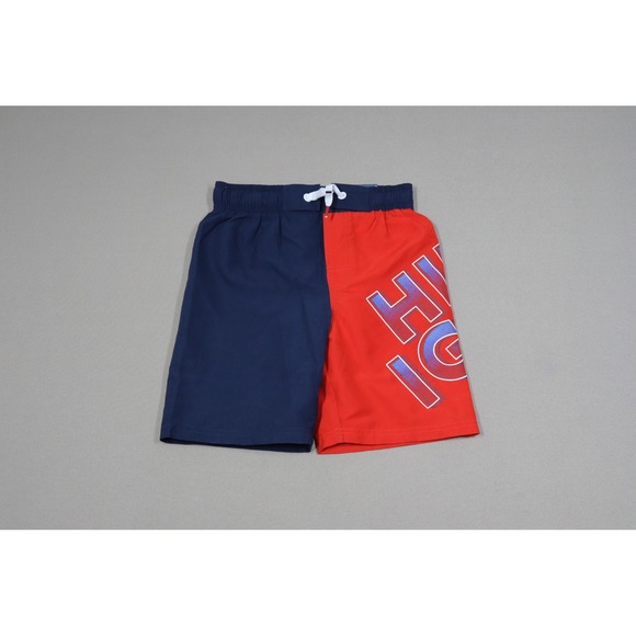 Tommy Hilfiger Big Boys Exploded Drawstring Board Shorts - Navy Blazer - Size M - Picture 2 of 6